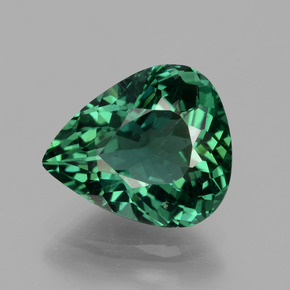 3.23캐럿 천연 그린 아파타이트, 배 모양, 10.6×9.1 mm, VS