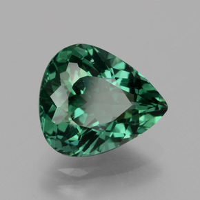 3.23캐럿 천연 그린 아파타이트, 배 모양, 10.6×9.1 mm, VS