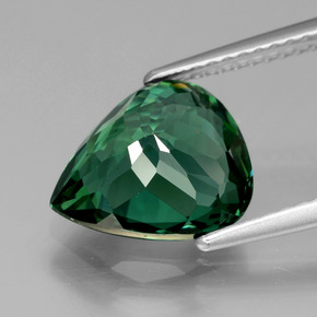 3.23캐럿 천연 그린 아파타이트, 배 모양, 10.6×9.1 mm, VS