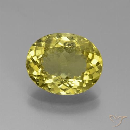 2.86ct 자연스러운 미디엄 옐로우 인회석, 타원형, VS