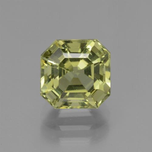 3.43캐럿 천연 라이트 그린 아파타이트, 에메랄드 컷, 8.3×8.1 mm, VS