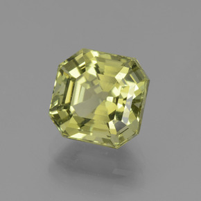 3.43캐럿 천연 라이트 그린 아파타이트, 에메랄드 컷, 8.3×8.1 mm, VS