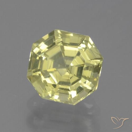 1.63ct 자연스러운 담황색 인회석, 에메랄드 컷, VS
