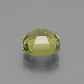 2.31캐럿 천연 그린 옐로우 아파타이트, 에메랄드 컷, 7.9×7.9 mm, VVS-VS