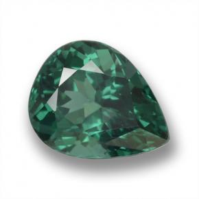 1.17캐럿 천연 블루 그린 아파타이트, 배 모양, 7.7×6.1 mm, VS