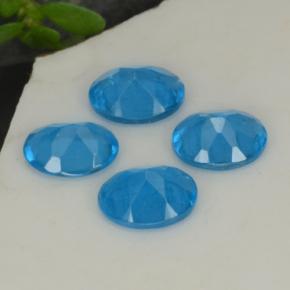 1.25캐럿 천연 인텐스 블루 인회석 보석, 타원형 컷, VS-SI