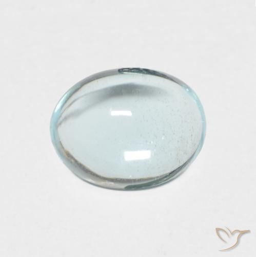 1.21ct 자연스러운 연한 청록색 인회석, 타원형, 투명한