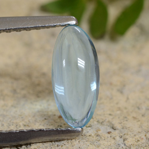 0.73캐럿 천연 라이트 블루 그린 아파타이트, 마퀴즈, 8.8×4.1 mm, 투명한