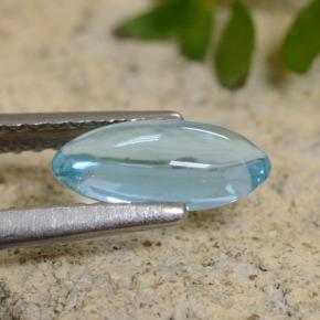 0.73캐럿 천연 라이트 블루 그린 아파타이트, 마퀴즈, 8.8×4.1 mm, 투명한