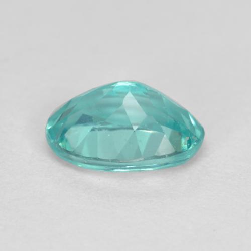 0.93캐럿 천연 일렉트릭 블루 아파타이트, 타원형 컷, 7.1×5.1 mm, VS