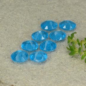 2.68캐럿 천연 파란색 인회석 보석, 타원형 컷, VS