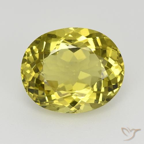 6.26ct 자연스러운 흙빛 노란색 인회석, 타원형, VVS-VS