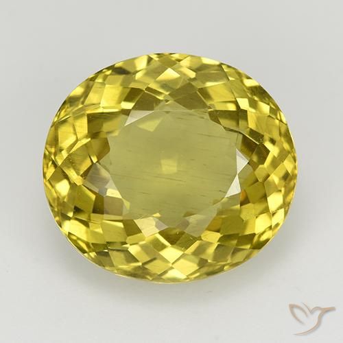 8.48ct 자연스러운 딥 옐로우 인회석, 타원형, VS