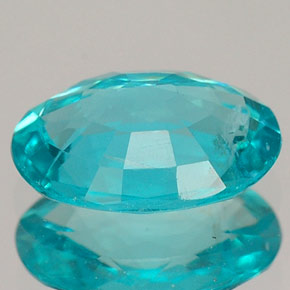 1.45캐럿 천연 라이트 블루 아파타이트, 타원형 컷, 8.9×6.6 mm, VS