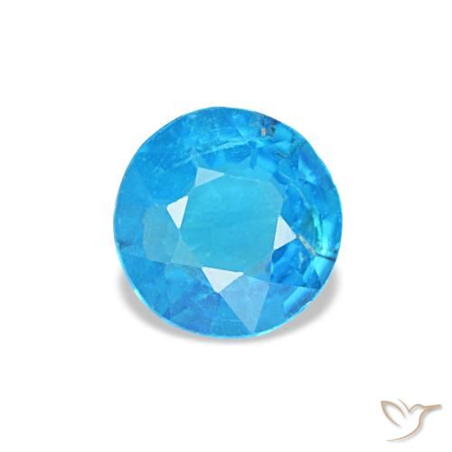 0.37ct 블루 아파타이트, 라운드, SI