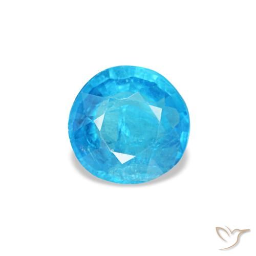 0.33ct 블루 아파타이트, 라운드, SI