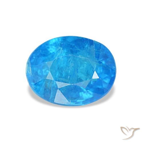 0.92ct 블루 아파타이트, 오벌, SI