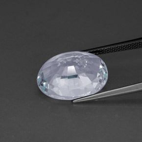 10.34캐럿 천연 하늘색 남옥, 타원형 컷, SI