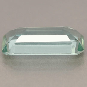 1.79캐럿 천연 라이트 그린 블루 아쿠아마린, 에메랄드 컷, 11.6×5.6 mm, VVS-VS