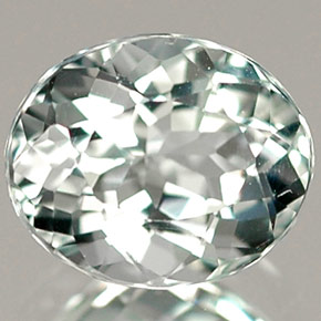 0.69캐럿 천연 하늘색 남옥, 타원형 컷, VVS