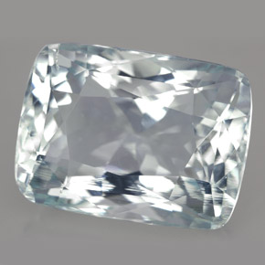 26.63캐럿 천연 라이트 그린 블루 아쿠아마린, 쿠션 컷, 20.5×15.1 mm, IF