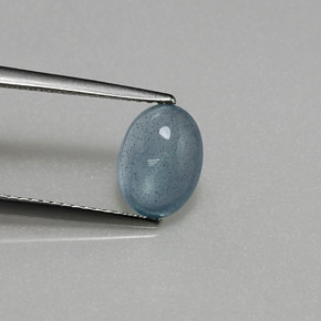 1.86캐럿 천연 라이트 블루 아쿠아마린, 투명한, 9.3×6.8 mm, 투명/반투명
