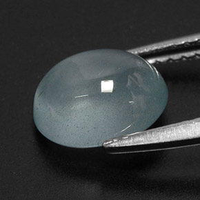 2.12캐럿 천연 라이트 그린 블루 아쿠아마린, 투명한, 8.7×7.2 mm, 투명/반투명