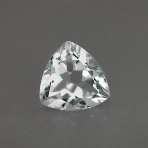 1.08캐럿 천연 라이트 블루 아쿠아마린, 트릴리언, 7.1×7 mm, VS