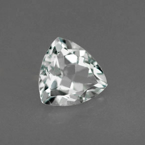 1.08캐럿 천연 라이트 블루 아쿠아마린, 트릴리언, 7.1×7 mm, VS