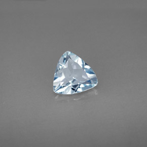 0.81캐럿 천연 라이트 블루 아쿠아마린, 트릴리언, 7.1×7 mm, VVS