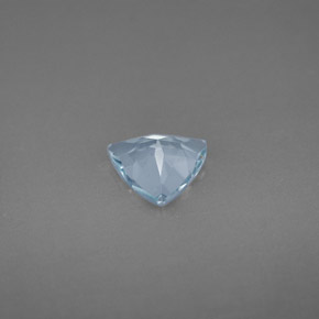 0.81캐럿 천연 라이트 블루 아쿠아마린, 트릴리언, 7.1×7 mm, VVS