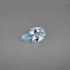 0.69캐럿 천연 라이트 블루 아쿠아마린, 배 모양, 8.1×5 mm, VVS