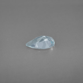 0.69캐럿 천연 라이트 블루 아쿠아마린, 배 모양, 8.1×5 mm, VVS