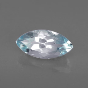 1.17캐럿 천연 라이트 블루 아쿠아마린, 마퀴즈, 10.1×5.1 mm, VVS