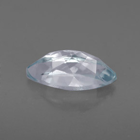 1.17캐럿 천연 라이트 블루 아쿠아마린, 마퀴즈, 10.1×5.1 mm, VVS