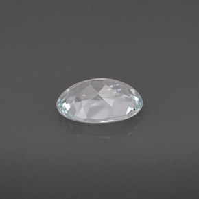 0.95캐럿 천연 라이트 블루 아쿠아마린, 타원형 컷, 8×5.8 mm, VVS-VS