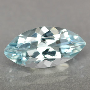 1.40캐럿 천연 라이트 블루 아쿠아마린, 마퀴즈, 12.2×6 mm, IF