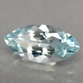 1.40캐럿 천연 라이트 블루 아쿠아마린, 마퀴즈, 12.2×6 mm, IF