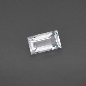 0.73캐럿 천연 라이트 블루 아쿠아마린, 바게트, 7.1×4.1 mm, VS