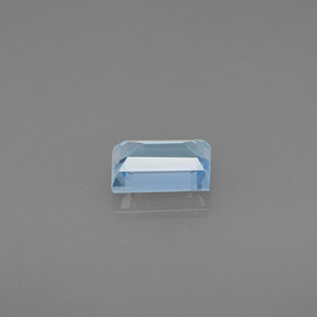 0.55캐럿 천연 라이트 블루 아쿠아마린, 바게트, 5.9×4 mm, VS