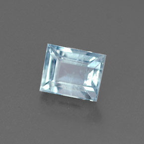 0.53캐럿 천연 라이트 블루 아쿠아마린, 멋진 모양, 5.1×4.1 mm, VS-SI
