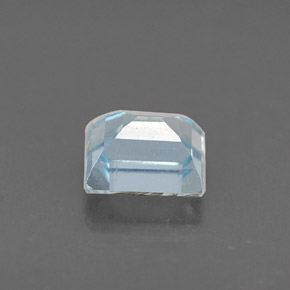 0.53캐럿 천연 라이트 블루 아쿠아마린, 멋진 모양, 5.1×4.1 mm, VS-SI