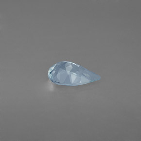 0.59캐럿 천연 라이트 블루 아쿠아마린, 배 모양, 7.7×4.9 mm, VVS