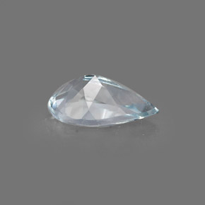 0.68캐럿 천연 라이트 블루 아쿠아마린, 배 모양, 7.9×5 mm, VVS-VS