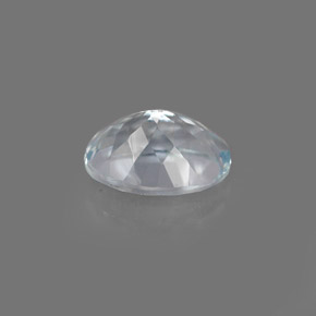 1.27캐럿 천연 라이트 블루 아쿠아마린, 타원형 컷, 8.1×6.1 mm, VVS