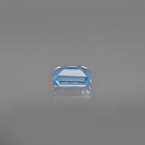 0.59캐럿 천연 라이트 블루 아쿠아마린, 바게트, 6×4 mm, VS