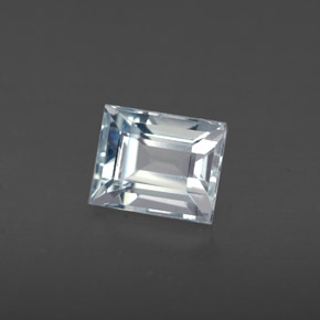 0.84캐럿 천연 라이트 블루 아쿠아마린, 바게트, 6×4.9 mm, VS