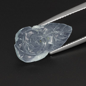 5.65캐럿 천연 라이트 블루 아쿠아마린, 멋진 모양, 19.4×10.8 mm, 투명한