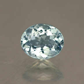 0.69캐럿 천연 라이트 그린 블루 아쿠아마린, 타원형 컷, 6.5×5.3 mm, VVS-VS