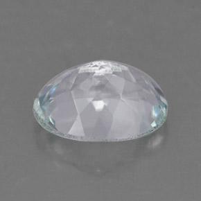 1.08캐럿 천연 라이트 블루 아쿠아마린, 타원형 컷, 8×6 mm, VVS